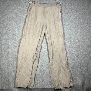 EILEEN FISHER Beige Pockets Pants 31x29.5 Lagenlook Boho Loose